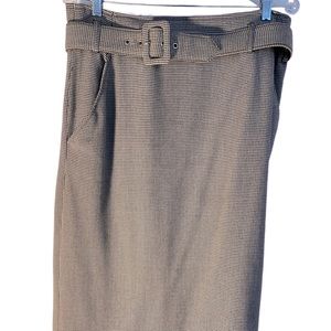 Houndstooth Skirt Black and white